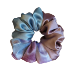 Jedwabna malowana Scrunchie NIEBO III