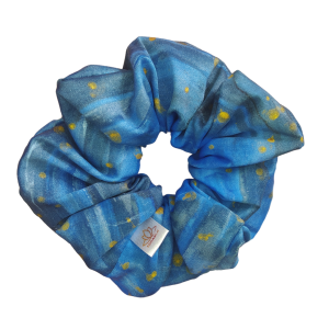 Jedwabna malowana Scrunchie NOC KAIRU