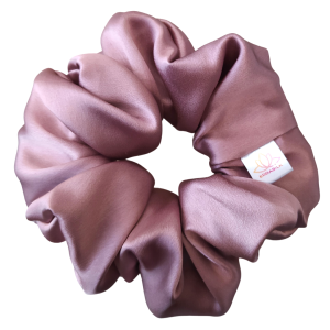 MAUVE jedwabna scrunchie maxi 