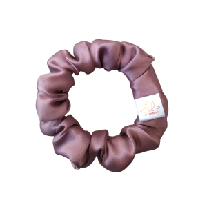 MAUVE jedwabna scrunchie mini 