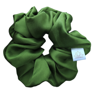 AVOCADO jedwabna scrunchie maxi 