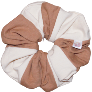 CAMEL-KREMOWY bawełniana scrunchie XL