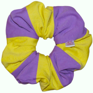 WRZOSOWO-ŻÓŁTA bawełniana scrunchie XL