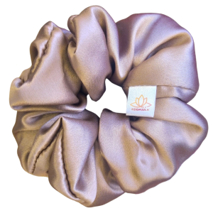 CAPPUCCINO jedwabna scrunchie maxi 